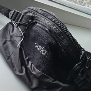 Adidas Black Belt Bag for Men